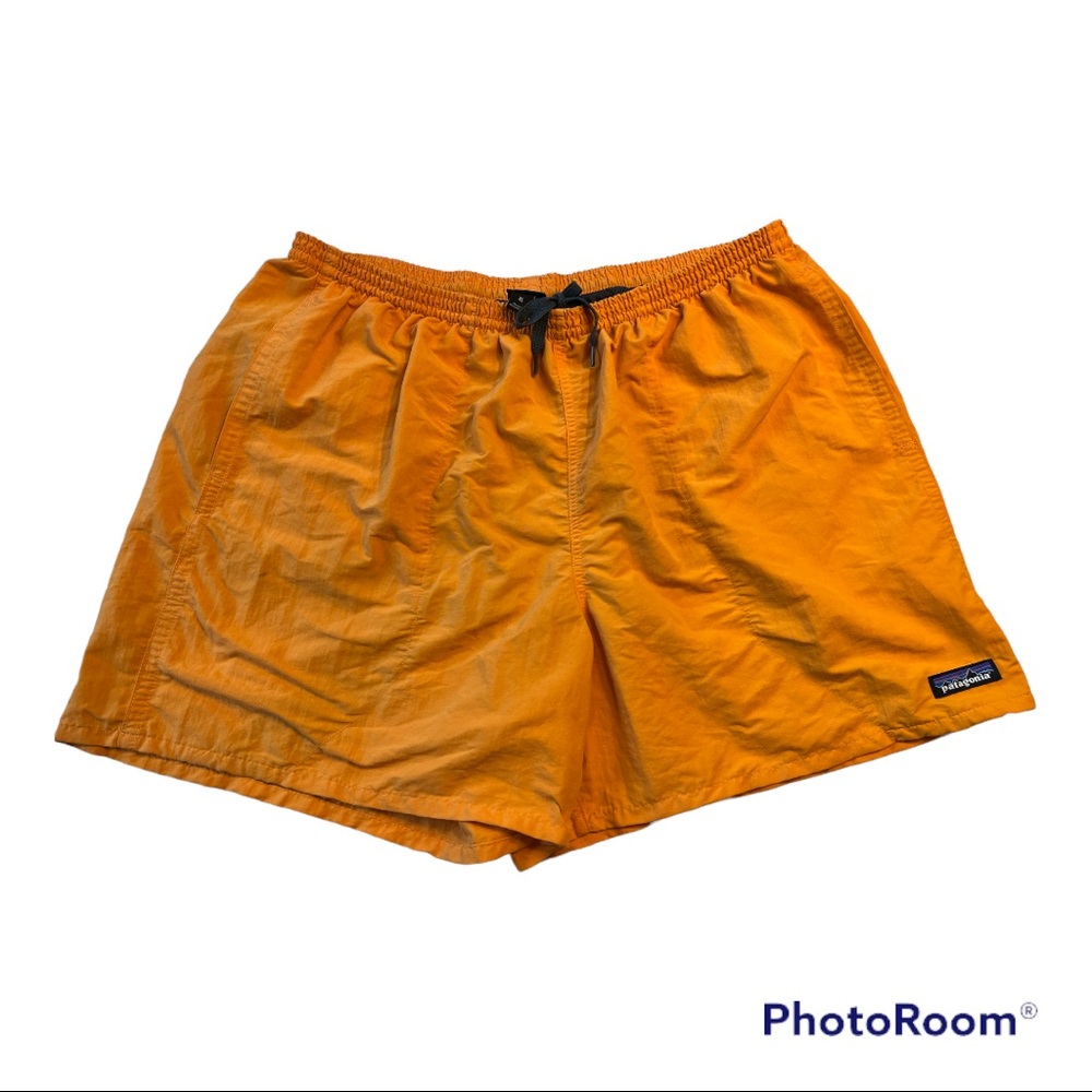 Patagonia Baggies Shorts Size XL Orange Mango 5” Inseam